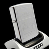 Bật Lửa Zippo Đồng Khối Mạ Chrome Trắng Bóng Chủ Đề Camel Đời XI La Mã Sản Xuất Năm 1995 ZL782