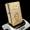 ZIPPO VINTAGE BRASS KHÔNG CHẶT GÓC CHỦ ĐỀ TỔNG THỐNG HOA KỲ RẤT HIẾM ĐỜI V LA MÃ SẢN XUẤT 1989 - ZQH192
