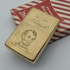 ZIPPO VINTAGE BRASS KHÔNG CHẶT GÓC CHỦ ĐỀ TỔNG THỐNG HOA KỲ RẤT HIẾM ĐỜI V LA MÃ SẢN XUẤT 1989 - ZQH192
