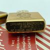 ZIPPO VINTAGE BRASS KHÔNG CHẶT GÓC CHỦ ĐỀ TỔNG THỐNG HOA KỲ RẤT HIẾM ĐỜI V LA MÃ SẢN XUẤT 1989 - ZQH192