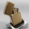 Bật Lửa Zippo Đông Nguyên Khối Solid Brass Trơn Phay Xước Chu Niên 1932 - 1988 ZL790