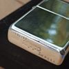 Bật Lửa Zippo Bạc Đúc Nguyên Khối Trơn Bóng Sản Xuất Năm 2002 ZB94