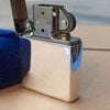 Bật Lửa Zippo Bạc Đúc Nguyên Khối Trơn Bóng Sản Xuất Năm 2003 ZB95