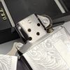 Bật Lửa Zippo Cổ Đồng Khối Mạ Chrome Venetian Hoa Văn Ý Cổ Điển Hiếm Gặp Đời XII La Mã Năm 1996 ZL787