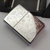 Bật Lửa Zippo Cổ Đồng Khối Mạ Chrome Venetian Hoa Văn Ý Cổ Điển Hiếm Gặp Đời XII La Mã Năm 1996 ZL787