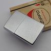 Bật Lửa Zippo Cổ Đồng Khối Mạ Chrome Trắng Trơn Phay Xước Đời 4 Vạch Sắc Năm 1978 ZC488