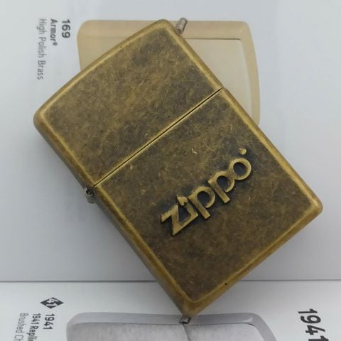 Bật Lửa Zippo 28994 – Zippo Stamp Antique Brass Z279