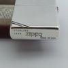 Bật Lửa Zippo Bạc Đúc Nguyên Khối Bản Vintage Chặt Góc Trơn Bóng Sản Xuất Năm 1995 ZB97