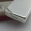 Bật Lửa Zippo Bạc Đúc Nguyên Khối Bản Vintage Chặt Góc Trơn Bóng Sản Xuất Năm 1995 ZB97