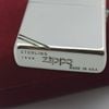 Bật Lửa Zippo Bạc Đúc Nguyên Khối Bản Vintage Chặt Góc Trơn Bóng Sản Xuất Năm 1995 ZB97