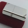 Bật Lửa Zippo Bạc Đúc Nguyên Khối Bản Vintage Chặt Góc Trơn Bóng Sản Xuất Năm 1995 ZB97