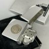 Bật Lửa Zippo Đồng Nguyên Khối Mạ Chrome Trơn Bóng Bản Vinatge Chặt Góc Emblem Liberty Hiếm Gặp Đời IX La Mã Năm 1993 ZL794