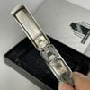 Bật Lửa Zippo Đồng Nguyên Khối Mạ Chrome Trơn Bóng Bản Vinatge Chặt Góc Emblem Liberty Hiếm Gặp Đời IX La Mã Năm 1993 ZL794