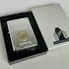 Bật Lửa Zippo Đồng Nguyên Khối Mạ Chrome Trơn Bóng Bản Vinatge Chặt Góc Emblem Liberty Hiếm Gặp Đời IX La Mã Năm 1993 ZL794
