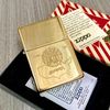Bật Lửa Zippo Đồng Khối Khắc Ăn Mòn Chủ Đề Nữ Thần Tự Do - Liberty Hiếm Gặp Đời XI La Mã Năm 1995 ZL802
