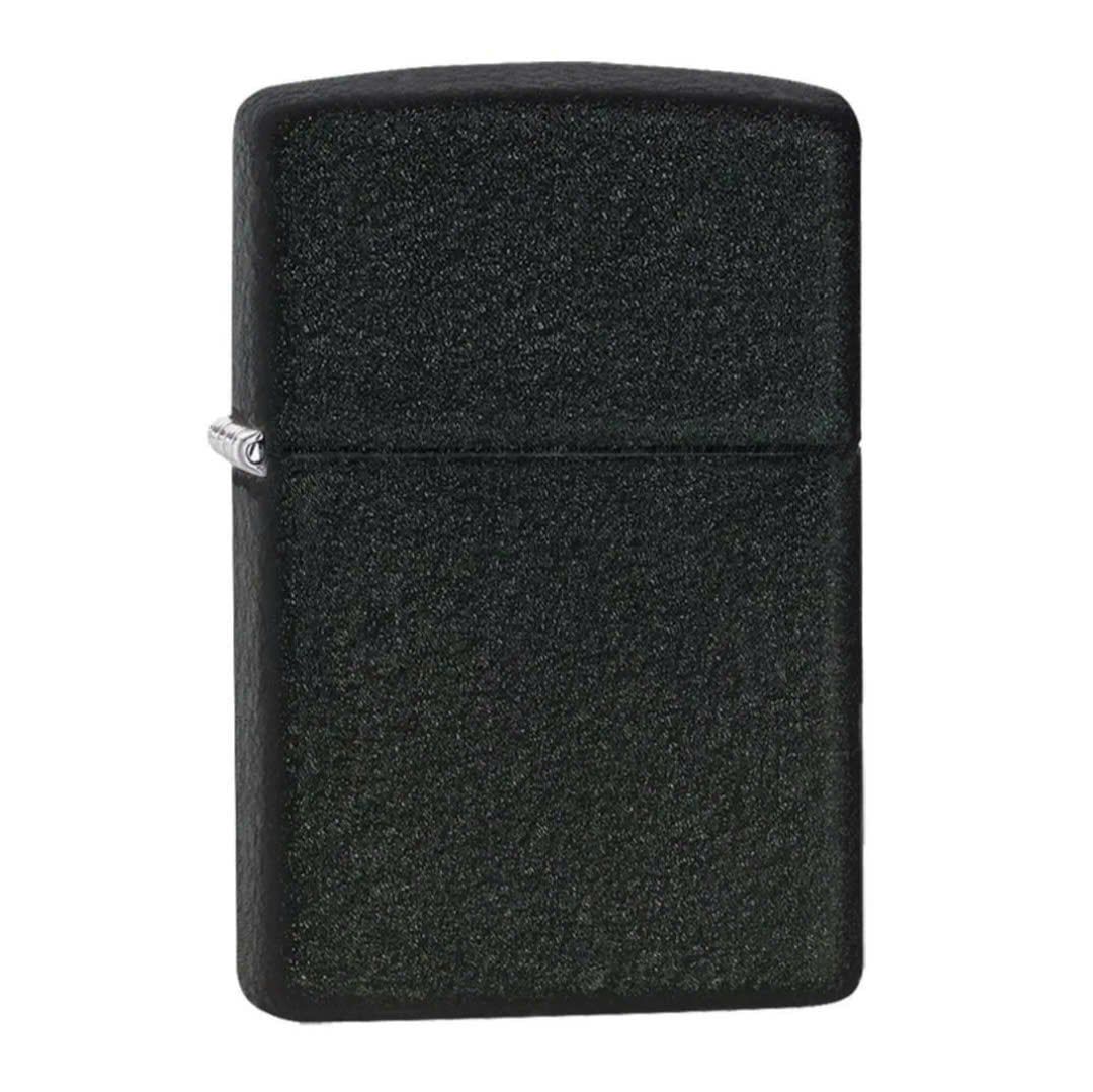 Bật Lửa Zippo Black Crackle Sơn Đen Tĩnh Điện Sần Z347