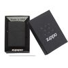 Bật Lửa Zippo Black Crackle Sơn Đen Tĩnh Điện Sần Z347
