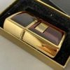 Bật Lửa Zippo Gold Plated Ốp Hổ Phách Hiếm Gặp Đời VII La Mã Năm 1991 ZL805
