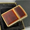 Bật Lửa Zippo Gold Plated Ốp Hổ Phách Hiếm Gặp Đời VII La Mã Năm 1991 ZL805