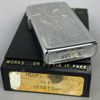 Bật Lửa Zippo Đồng Khối Mạ Chrome Khắc Ăn Mòn Chủ Đề Venetian Bản Slim Hiếm Gặp, Sản Xuất Năm 1987 Đời III La Mã ZL803