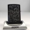 Bật Lửa Zippo Đồng Khối Mạ Chrome Khắc Ăn Mòn Chủ Đề Venetian Hiếm Gặp, Sản Xuất Năm 1991 Đời VII La Mã ZL799