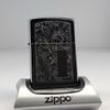 Bật Lửa Zippo Đồng Khối Mạ Chrome Khắc Ăn Mòn Chủ Đề Venetian Hiếm Gặp, Sản Xuất Năm 1991 Đời VII La Mã ZL799