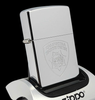 Bật Lửa Zippo Đồng Khối Mạ Chrome Trắng Trơn Bóng Logo Cảnh Sát Đời XIV La Mã Năm 1998 ZL808