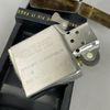 Bật Lửa Zippo Đồng Khối Mạ Chrome Trắng Trơn Bóng Logo Cảnh Sát Đời XIV La Mã Năm 1998 ZL808