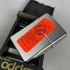 Bật Lửa Zippo Đồng Khối Mạ Chrome Trắng Trơn Bóng Logo Cảnh Sát Đời XIV La Mã Năm 1998 ZL808