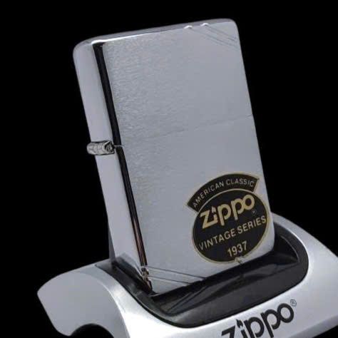 Bật Lửa Zippo Đồng Khối Mạ Chrome Vintage Chặt Góc Phay Xước Trơn 2 Mặt Đời VIII La Mã Năm 1992 ZL809