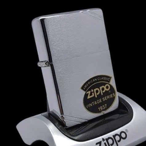 Bật Lửa Zippo Đồng Khối Mạ Chrome Vintage Chặt Góc Phay Xước Trơn 2 Mặt Đời VIII La Mã Năm 1992 ZL809