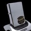Bật Lửa Zippo Đồng Khối Mạ Chrome Vintage Chặt Góc Phay Xước Trơn 2 Mặt Đời VIII La Mã Năm 1992 ZL809