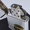 Bật Lửa Zippo Đồng Khối Mạ Chrome Vintage Chặt Góc Phay Xước Trơn 2 Mặt Đời VIII La Mã Năm 1992 ZL809