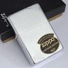 Bật Lửa Zippo Đồng Khối Mạ Chrome Vintage Chặt Góc Phay Xước Trơn 2 Mặt Đời VIII La Mã Năm 1992 ZL809