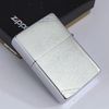 Bật Lửa Zippo Đồng Khối Mạ Chrome Vintage Chặt Góc Phay Xước Trơn 2 Mặt Đời VIII La Mã Năm 1992 ZL809