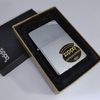 Bật Lửa Zippo Đồng Khối Mạ Chrome Vintage Chặt Góc Phay Xước Trơn 2 Mặt Đời VIII La Mã Năm 1992 ZL809