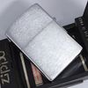Bật Lửa Zippo Cổ Đồng Khối Mạ Chrome Trắng Trơn Phay Xước Đời 6 Vạch Huyền Năm 1984 ZC489