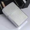 Bật Lửa Zippo Cổ Đồng Khối Mạ Chrome Trắng Trơn Phay Xước Đời 6 Vạch Huyền Năm 1984 ZC489