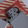Bật Lửa Zippo Đồng Khối Mạ Chrome Vintage Chặt Góc Trắng Bóng Trơn 2 Mặt Hiếm Gặp Đời II La Mã Không Mộc Tháng Năm 1986 ZL810