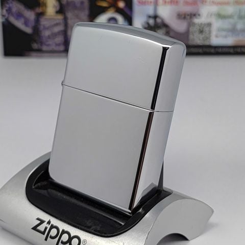Bật Lửa Zippo Đồng Khối Mạ Chrome Trắng Bóng Đời XIII La Mã Năm 1997 ZL811