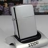 Bật Lửa Zippo Đồng Khối Mạ Chrome Trắng Trơn Bóng Đời XII La Mã Năm 1996 ZL758