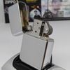 Bật Lửa Zippo Đồng Khối Mạ Chrome Trắng Trơn Bóng Đời XII La Mã Năm 1996 ZL758