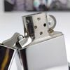 Bật Lửa Zippo Đồng Khối Mạ Chrome Trắng Trơn Bóng Đời XII La Mã Năm 1996 ZL758