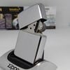 Bật Lửa Zippo Đồng Khối Mạ Chrome Trắng Trơn Bóng Đời XII La Mã Năm 1996 ZL758