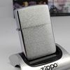 Bật Lửa Zippo Đồng Khối Mạ Chrome Trắng Trơn Phay Xước Đời VIII La Mã Năm 1992 ZL817