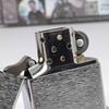 Bật Lửa Zippo Đồng Khối Mạ Chrome Trắng Trơn Phay Xước Đời VII La Mã Sản Xuất Năm 1991 ZL846
