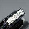 Bật Lửa Zippo Đồng Khối Mạ Chrome Trắng Trơn Phay Xước Đời XIV La Mã Năm 1998 ZL822