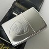 Bật Lửa Zippo Đồng Khối Mạ Chrome Trắng Bóng Logo Cảnh Sát Đời XII La Mã Năm 1996 ZL825