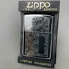 Bật Lửa Zippo Đồng Khối Mạ Chrome Khắc Ăn Mòn Chủ Đề Venetian Hiếm Gặp, Sản Xuất Năm 1997 Đời XIII La Mã ZL824