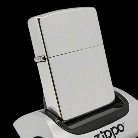 Bật Lửa Zippo Bạc Đúc Nguyên Khối Trơn Bóng Sản Xuất Năm 2003 ZBU27